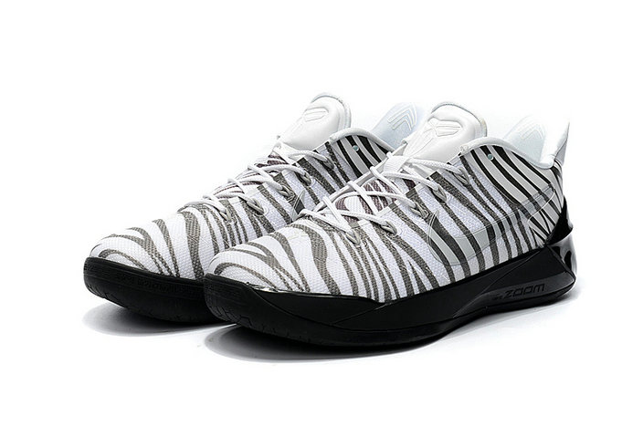 Nike Kobe 12 White Gray Black Basketball Shoes